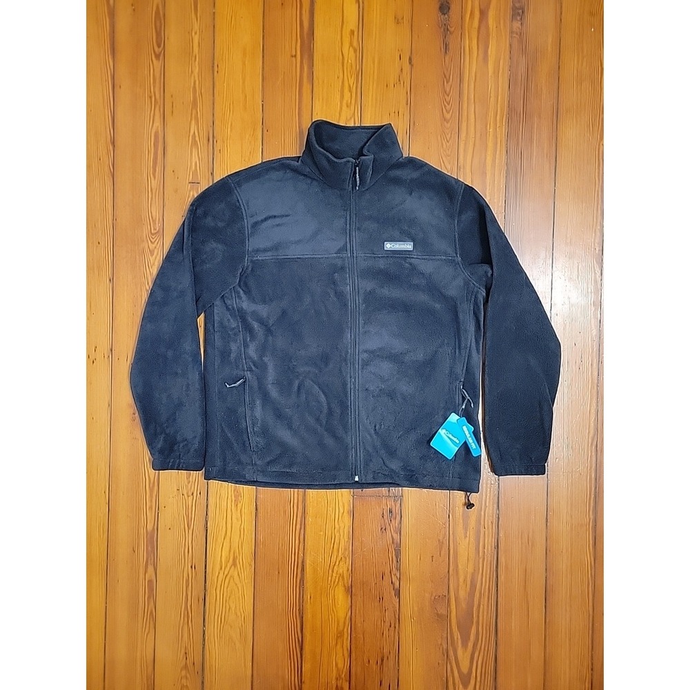 Columbia Steens Mountain 2.0 Mens XL Full Zip Fleece Black Jacket Hiking Outdoor
